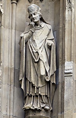 Langtons Statue on Canturbury Cathedral